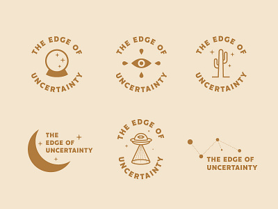 Edge of Uncertainty apparel badges brand branding identity logo package package design packaging skateboard skating