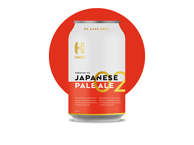 Haus - Japanese Pale Ale austin beer bottle cans committee craft beer haus japan jay master design packaging