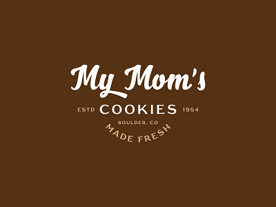 My Mom's Cookies badges brand branding cookies food identity logo package package design packaging