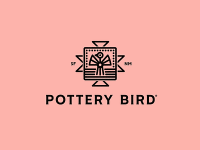 Pottery Bird badges bird graphic graphic design icon logo mexico new mexico packaging pottery santa fe