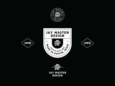 JMD badges branding graphic design identity logo packaging typography