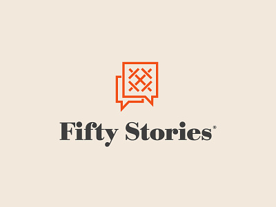 Fifty Stories 50 badges branding custom type fifty identity illustration logo packaging roman numerals typography ui