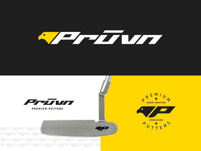 Pruvn - Hawk - Part 2 apparel badges brand branding golf golf club golf course identity illustration jay master design logo milled package packaging putter typography