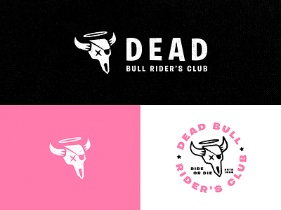 Dead Bull Rider's apparel austin badges brand branding design identity illustration jay master design logo package package design packaging typography