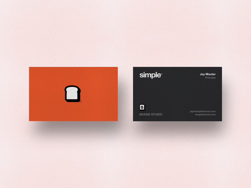 Simple and clean business card design by Jay Master.