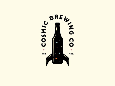 Cosmic Brewing austin badges beer brand branding custom type design graphic icon identity illustration jay master design logo package package design packaging skateboard skating typography