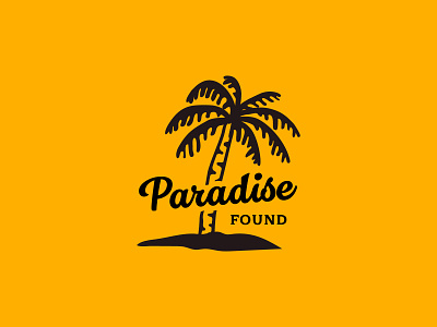 Paradise Found badges branding costarica design identity illiustration jay master design logo packaging palm paradise typography