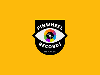 Pinwheel Records badges branding design identity illustration jay master design logo package packaging typography
