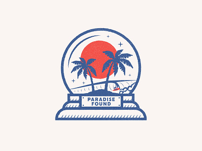 Paradise Found apparel austin badges brand branding custom type graphic graphic design identity illustration jay master design logo package packaging typography