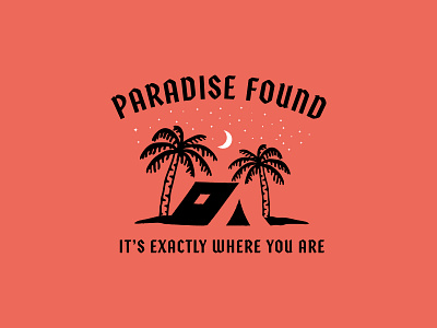 Paradise Found apparel badges brand branding custom type design graphic design identity illustration jay master design logo package design packaging typography