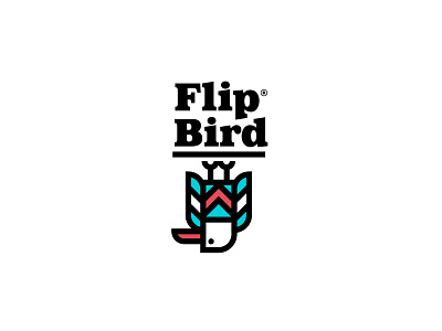 Flip Bird badges bird brand branding custom typography illustration jay master design logo package packaging print typography wordmark