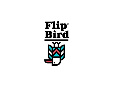 Flip Bird badges bird brand branding custom typography illustration jay master design logo package packaging print typography wordmark