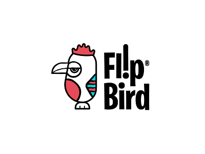 Flip Bird bird brand branding custom type flip identity illustration jay master design logo package packaging print typography
