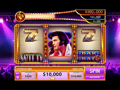 Online game symbol animation- Elvis animation casino games motion graphics online slots