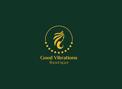 Good Vibrations Boutique brand identity design branding design fashion brand logo graphic design icon illustration illustrator logo logo design