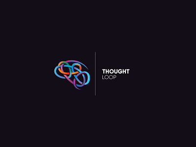 Thought loop logo brain logo loop thought