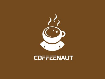 Coffeenaut astronaut coffee logo