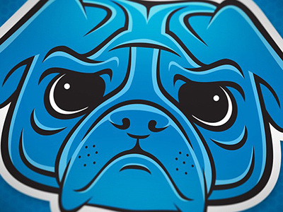 "Fighting Pugs" logo logo design sports sports logo