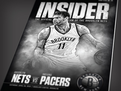Brooklyn Nets Program basketball cover design program