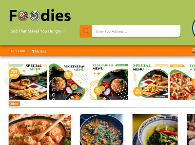 Foodies web app design ui ux