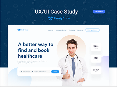 Healthcare Emergency Services UX/UI Case Study