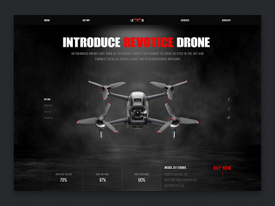 Drone Exploration Design agency aircraft airplane auto automotive design black car car landing page design drone drone webdesign drones landing landing page landingpage modern ui designer ux web design website