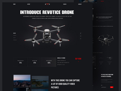 Drone Landing Page Website Design