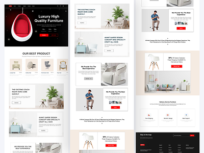 Luxury Furniture Landing Page Website