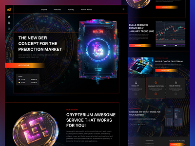 Bitcoin market landing page