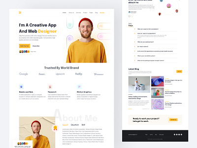 Portfolio Website Design best web ui house landing page landingpage minimal portfolio web ui portfolio portfolio web ui real state agency real state web website ui