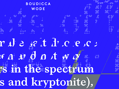 Boudicca Wode fragrance mash online parallax responsive type typography web