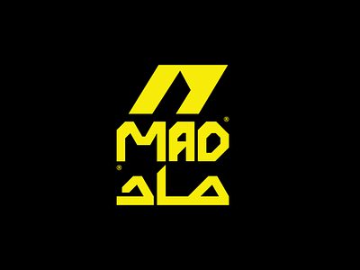 MAD sports arabic logo brand branding design dynamic system graphic design illustration logo sport wear sports typography