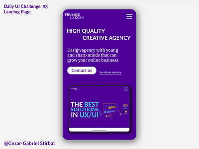 #DailyUI Challenge #3 Landing Page