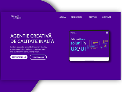 Home Page | "Frumos la Ochi" Concept agency agency branding agency website branding design ui uidesign ux ux ui uxdesign uxui uxuidesigner web web design web ui web ui design web ux web ux design website website design