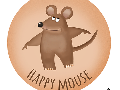 Happy Mouse childrens illustration illustration illustration art