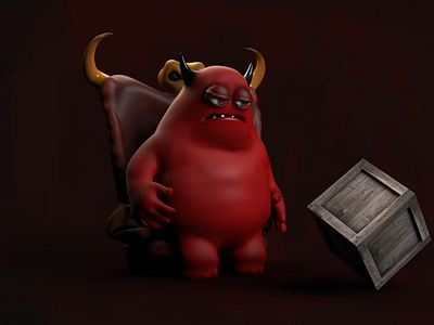 Devil in the box character characterdesign childrens illustration devil illustration kids art