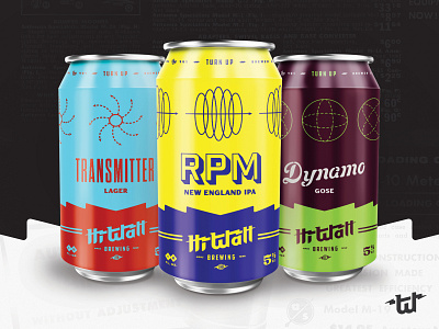 Hi-Watt Brewing Cans, Alternate 901 beer cans design memphis