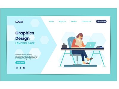 Website Landing Page Design creative design graphic design illustration ui website