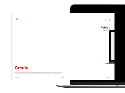 AD Magazine / Create clean main minimal reg web website white