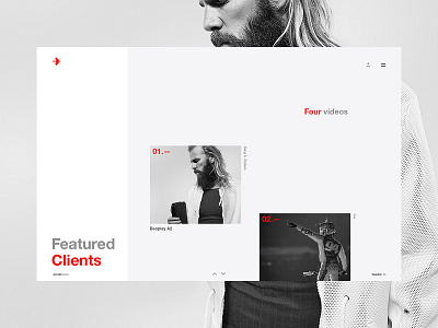 AD Magazine / Clients clean main minimal red web website white