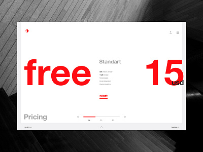 AD Magazine / Pricing clean main minimal red web website white