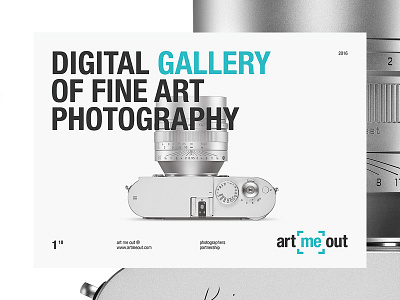 Art Me Out art clean digital gallery pdf photo photographer presentation promo white