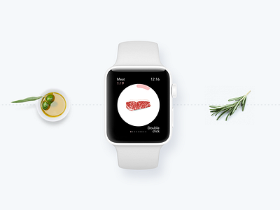 I, Steak (iWatch List) design ios iphone iwatch mobile phone recipe steak ui ux white