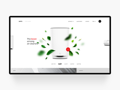 Aeris brand color design interface internet main ui ux web website
