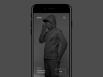 KPTL Mobile app design ecommerce iphone minimalist web