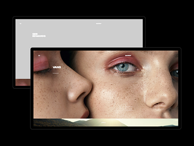 Wanda design interface main minimal productions promo site typography ui ux wanda web website