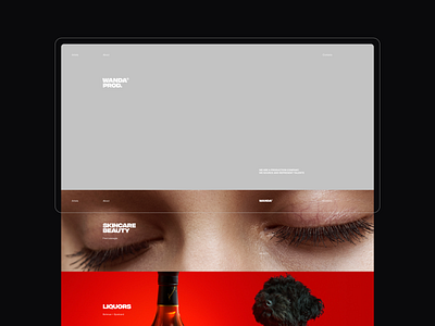 WANDA® Homepage brand branding design interface main minimal promo site ui ux wanda web website