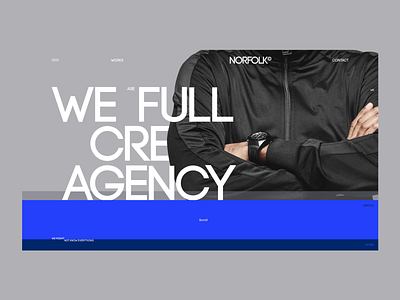 NORFOLK© design interface logo main minimal typogaphy ui ux web website