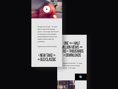 N˚ Story design interface mobile phone typogaphy ui ux web website