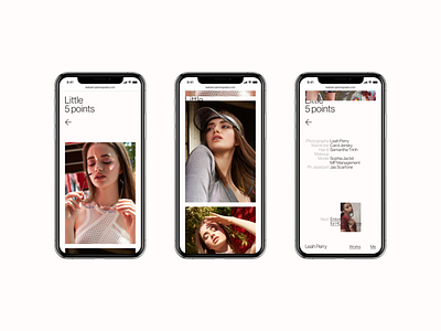 Leah Perry brand design iphone iphonex mobile project ui ux web website white